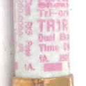 FUSE, TIME DELAY, 1 AMP, 250V FERRAZ SHAWMUT # TR1R