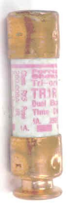FUSE, TIME DELAY, 1 AMP, 250V FERRAZ SHAWMUT # TR1R