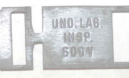 LINK, FUSIBLE, 60 AMP, 600 VOLT WARE HI LAG # LKS 60