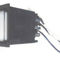 PUSHBUTTON, BLACK, SQUARE, WHITE INSERT, BLANK US # 167-03017-100