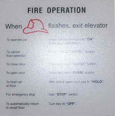 SIGN, FIREFIGHTER, 2005 CODE, PLASTIC., SELF ADHESIVE, 6 X 6