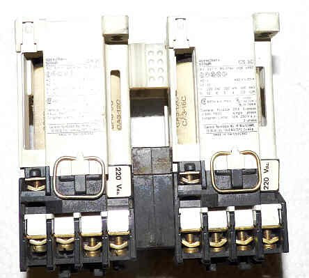CONTACTOR, DUAL, INTERLOCKED 220 VDC COILS, SEE DATA SPRECHER & SCHUH CS 3C