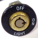 SWITCH, KEYED, OFF-ON-LIGHT, BRASS WITH 2  KEYS INNOVATION 53562213