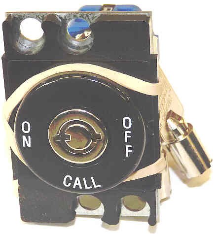 SWITCH, KEYED, ON-OFF-CALL, WITH 2 KEYS INNOVATION # 023118