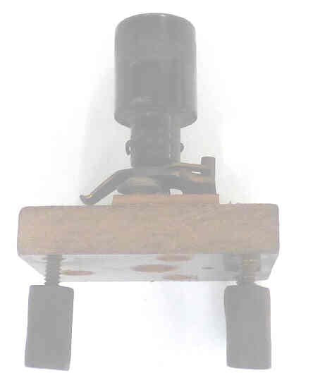 ASSEMBLY, BUTTON, BLACK, 3/4 DIAMETER, WITH BASE & CONTACTS VINTAGE