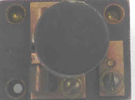 ASSEMBLY, BUTTON, BLACK, 7/8 DIAMETER, WITH BASE & CONTACTS VINTAGE