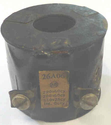 COIL, 208-220 VAC, 60 HZ, 110 VAC, 25 HZ INTERMITTENT DUTY ALLEN BRADLEY # 26A06