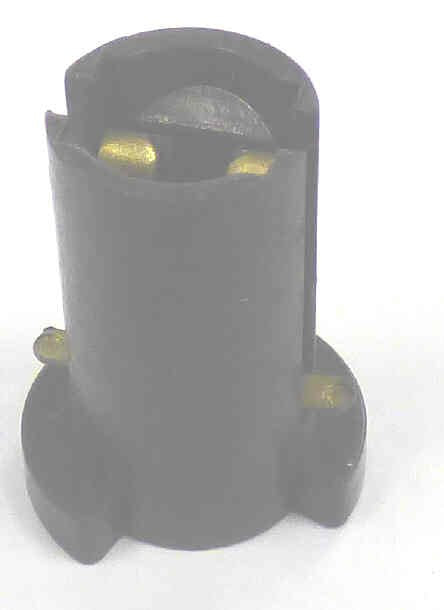HOLDER, MINATURE LAMP, T 3 1/4 BASE, WITH  CONTACTS, AS SHOWN