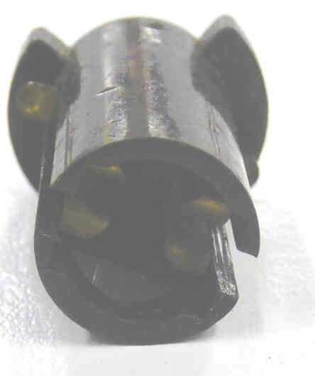 HOLDER, MINATURE LAMP, T 3 1/4 BASE, WITH  CONTACTS, AS SHOWN