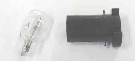 HOLDER, MINATURE LAMP, T 3 1/4 BASE, WITH  CONTACTS, AS SHOWN