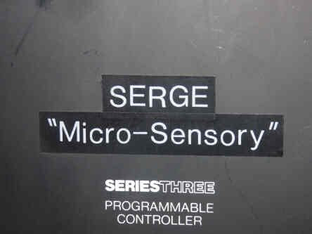CONTROLLER, PROGRAMMABLE, SERIES THREE, SERGE MICRO-SENSORY