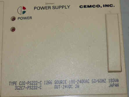 SUPPLY, POWER, 100-240 INPUT, 24VDC OUTPUT OMRON # C20-PS222-C