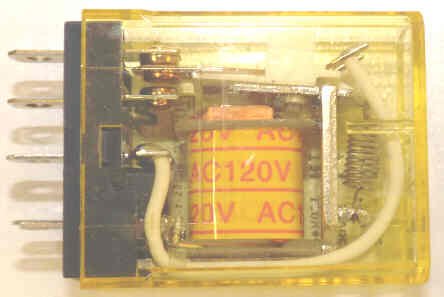 RELAY, SPDT 12O VAC, 5 PIN, IDEC # RH1B-UAC120V