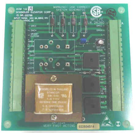BOARD, CIRCUIT, DCM 1.Q REV B. SCHINDLER # NR222786
