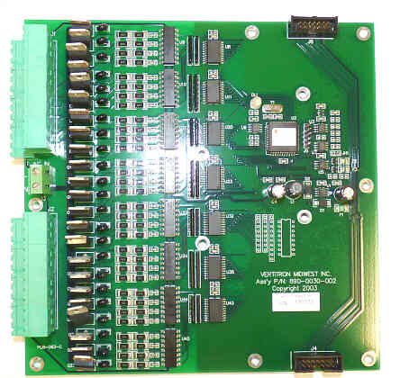 BOARD, CIRCUIT, I/O 2-3 STOP, VHC-102 CONTROLLER, VERTITRON #890-0030-002