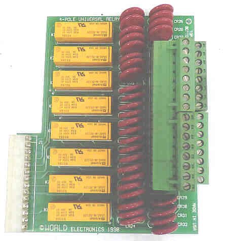 BOARD, CIRCUIT, STEPPER, 1-8 FLOOR, 4 LANE WORLD ELECTRONICS # 7501.9091 REV 01