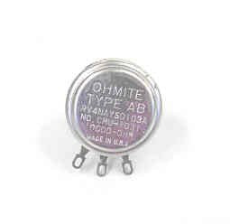 POTENTIOMETER, RHEOSTAT, 10000 OHM OHMITE # CLU-1031