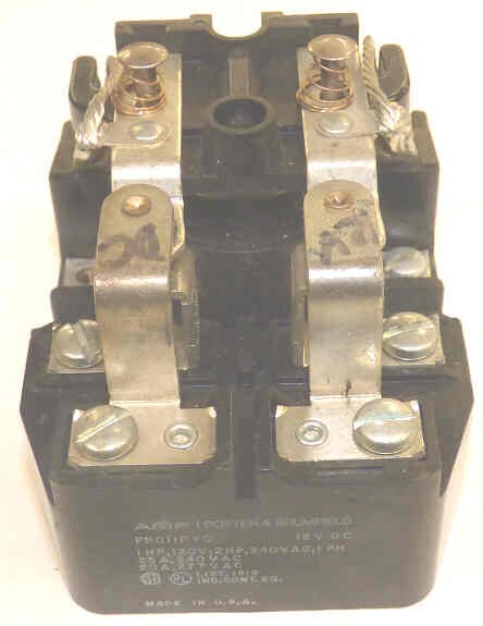 RELAY, POWER, DPDT, 12VDC, 20A, POTTER BRUMFIELD # PRD-11DYO-12