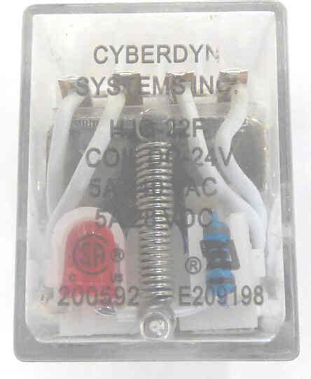 RELAY, ICE CUBE, 4PDT, 24 VAC, WITH NEON, CYBERDYN # HJQ-22F-24