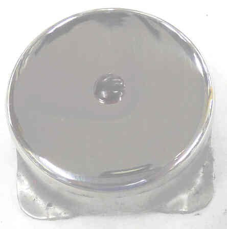 CAP, BUTTON, MIRROR STAINLESS WITH RED DOT INNOVATION # PB13-S2