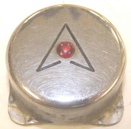 CAP, BUTTON, MIRROR STAINLESS, ARROW, RED DOT INNOVATION # PB13-S2