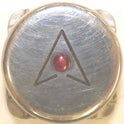 CAP, BUTTON, MIRROR STAINLESS, ARROW, RED DOT INNOVATION # PB13-S2
