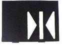 INSERT, BUTTON, DOOR CLOSE SYMBOL 7069AF SERIES OTIS # 250E2