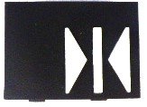 INSERT, BUTTON, DOOR CLOSE SYMBOL 7069AF SERIES OTIS # 250E2