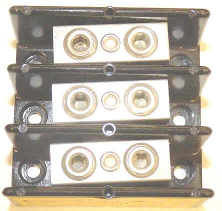 BLOCK, TERMINAL, POWER DISTRIBUTION, 3 POLE, 600 VAC BUSSMAN # 16204-3