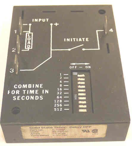 TIMER, ADJUSTABLE, 1-1023 SECONDS, 90-240 VAC, 1 AMP ADAMS # A-103B4