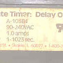 TIMER, ADJUSTABLE, 1-1023 SECONDS, 90-240 VAC, 1 AMP ADAMS # A-103B4