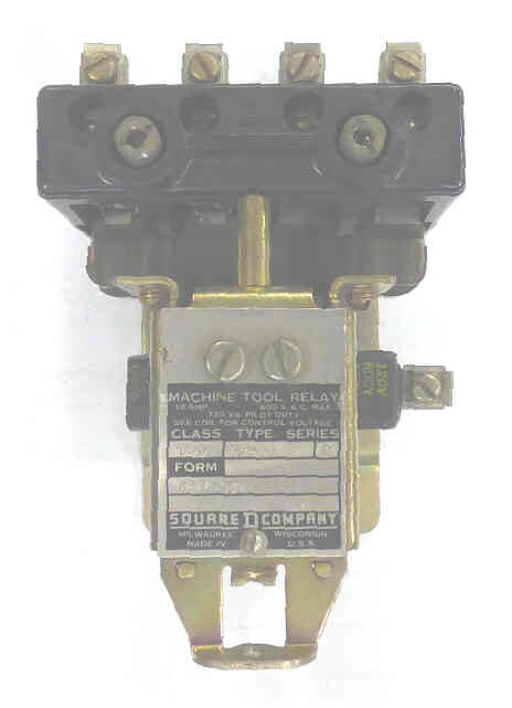RELAY, MACHINE TOOL, PILOT DUTY, 4 POLE, 120 VAC, 60HZ SQUARE D 8501AO-22