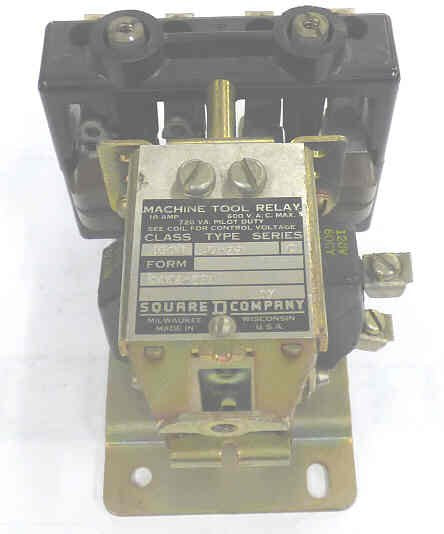 RELAY, MACHINE TOOL, PILOT DUTY, 4 POLE, 120 VAC, 60HZ SQUARE D 8501AO-22