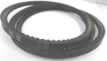 BELT, VEE, COGGED, 53 OUTSIDE LENGTH, 3/8 TOP WIDTH # 3VX-530