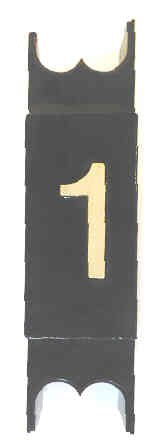 SPACER, .625  WIDE, BLACK, MARKED NUMBER 1 9893556 DOVER # 9893684