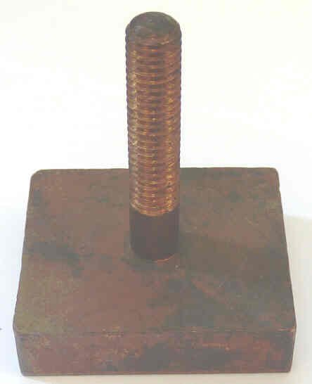 CONTACT, COPPER, 2 X 1 3/4 X 1/2, STEM 3/8 X 2 HAUGHTON # 5574
