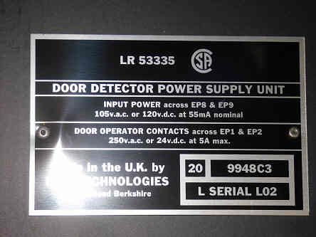POWER SUPPLY, SEE DATA PLATE, LIFT TECHNOLOGIES # 9948C3