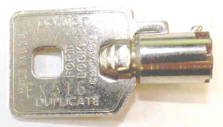 KEY, BARREL TYPE, MARKED EX516 INNOVATION # 53420516