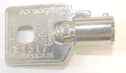 KEY, BARREL TYPE, MARKED EX517 INNOVATION # 53420517