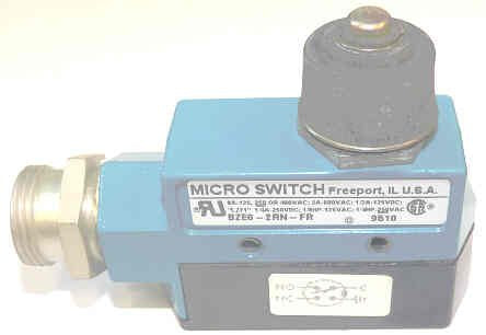SWITCH, MICRO, SPDT, TOP PLUNGER ACTUATED MICROSWITCH # BZE6-2RN-FR