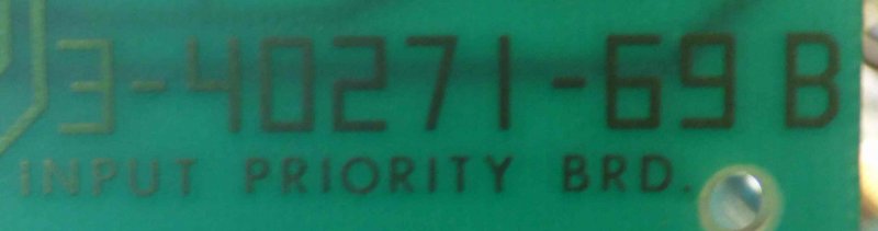 BOARD, CIRCUIT, PRIORITY INPUT GOLDFLITE HAUGHTON # 3-40271-69B