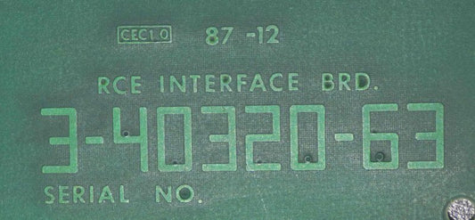 BOARD, CIRCUIT, INTERFACE, RCE HAUGHTON # 3-40320-63