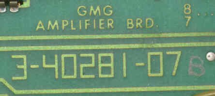BOARD, CIRCUIT, AMPLIFIER, GMG HAUGHTON # 3-40281-07