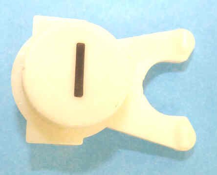 BUTTON, WHITE, ENGRAVED, BLACK # 1 DOVER # 106734