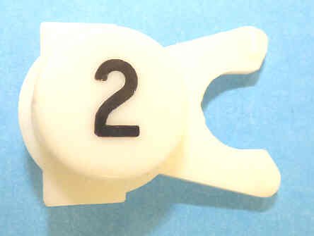 BUTTON, WHITE, ENGRAVED, BLACK # 2 DOVER # 106734