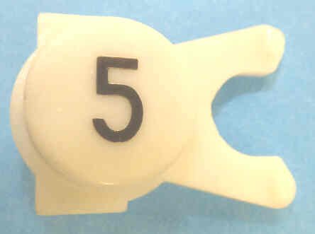 BUTTON, WHITE, ENGRAVED, BLACK # 5 DOVER # 106734