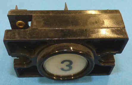 PUSHBUTTON, COMPLETE, 2 NORMALLY OPEN CONTACTS MARKED # 3