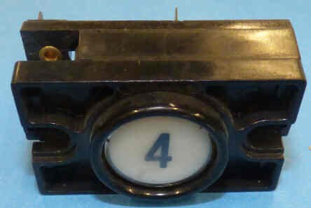 PUSHBUTTON, COMPLETE, 2 NORMALLY OPEN CONTACTS MARKED # 4