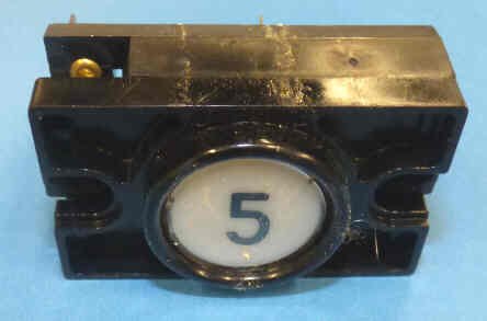 PUSHBUTTON, COMPLETE, 2 NORMALLY OPEN CONTACTS MARKED # 5