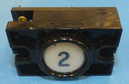 PUSHBUTTON, COMPLETE, 2 NORMALLY OPEN CONTACTS MARKED # 2